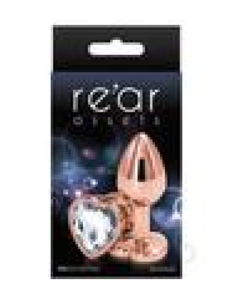 Rear Assets Rose Gold Heart Small Clear
