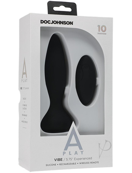 A-play Vibe Exper Plug W/rem Blk(spec)
