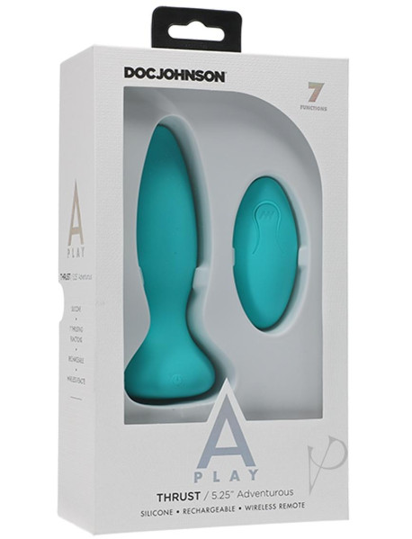 A-play Thrust Advent Plug W/remote Teal