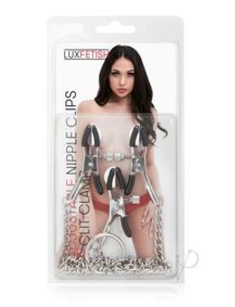 Lux F Adjustable Nipple and Clit Clamps