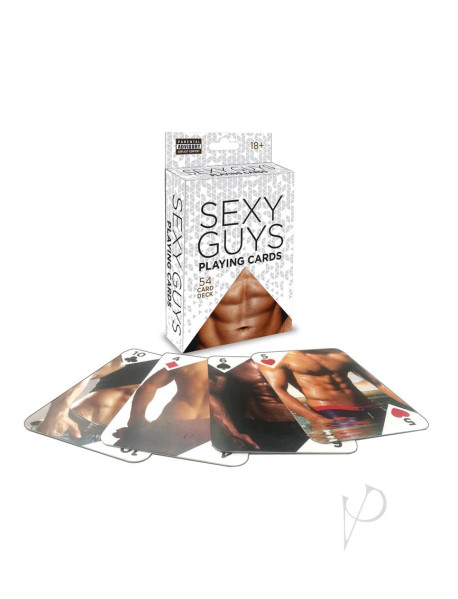 Sexy Guys Playing Cards