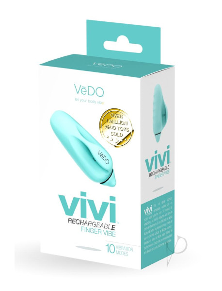 Vivi Rechargeable Finger Vibe Turquoise