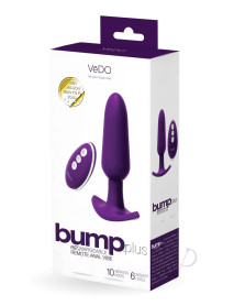 Bump Plus Remote Anal Vibe Deep Purple