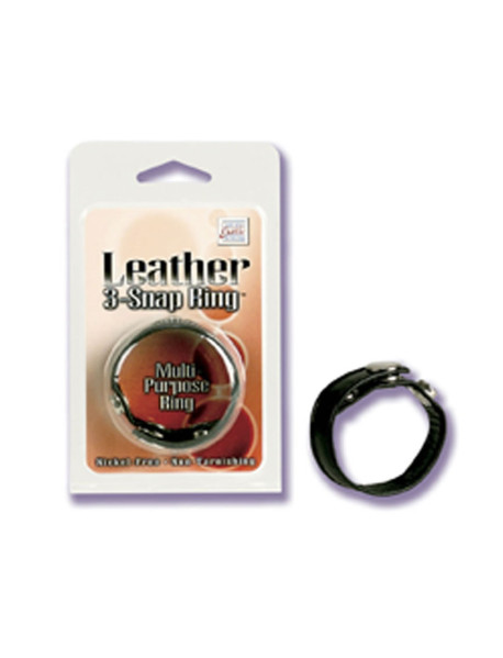 Black Leather Cock Ring