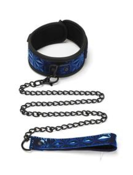 Whipsmart Diamond Collar And Leash Blue Whipsmart Diamond Collar And Leash Blue