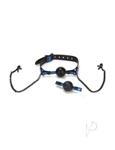 Whip Smart Diamond  gag/nipple Clips Blu