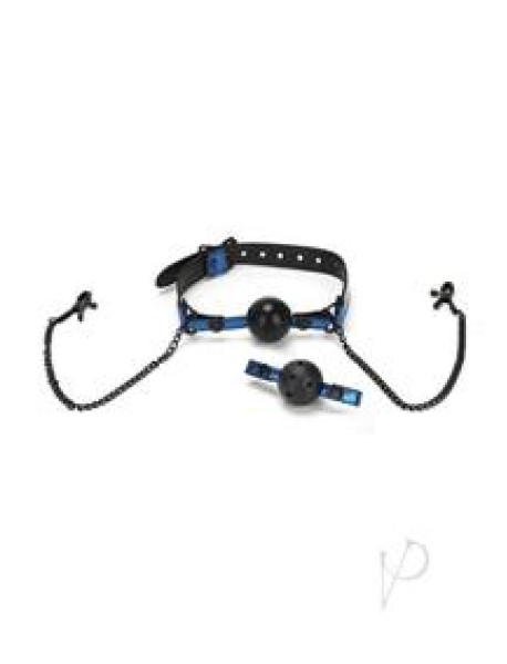 Whip Smart Diamond  gag/nipple Clips Blu