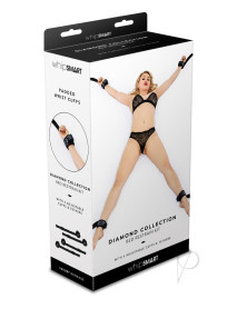 Whip Smart Diamond Bed Ties Black