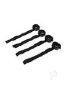 Whip Smart Diamond Bed Ties Black