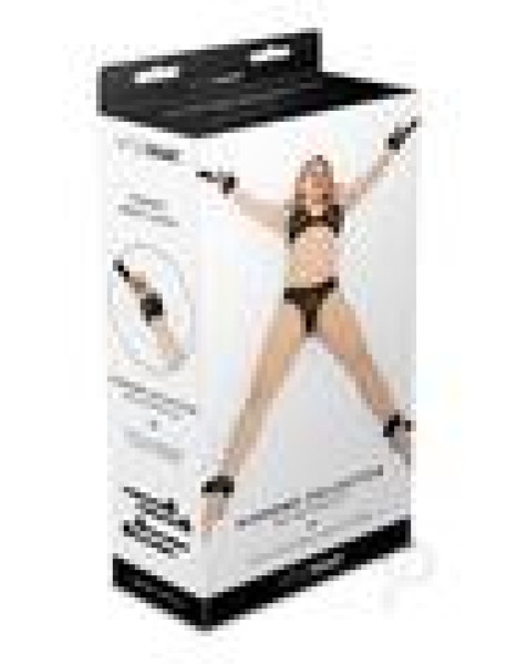 Whip Smart Diamond Bed Ties Black