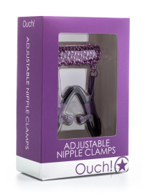 Ouch Adjustable Nipple Clamps Purple
