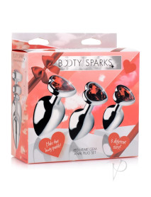 Booty Sparks Red Heart Plug Set
