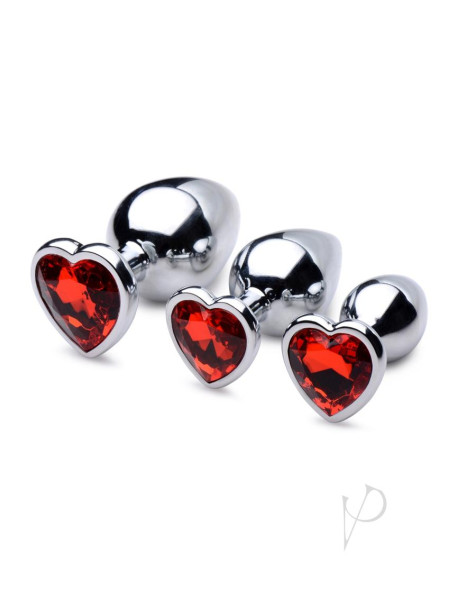 Booty Sparks Red Heart Plug Set Booty Sparks Red Heart Plug Set