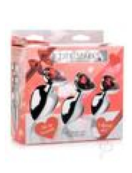 Booty Sparks Red Heart Plug Set Booty Sparks Red Heart Plug Set