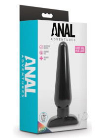 Anal Adv Basic Anal Plug Lg Black