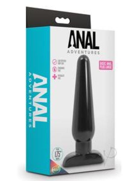 Anal Adv Basic Anal Plug Lg Black