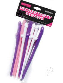 Bachelorette Party Pecker Straws 10pk