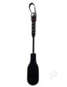 Mini Leather Oval Paddle Black