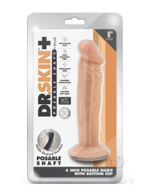 Dr Skin Plus Posable Dildo 6 Vanilla