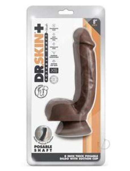 Dr Skin Plus Thick Pose W/balls 8 Choco Dr Skin Plus Thick Pose W/balls 8 Choco