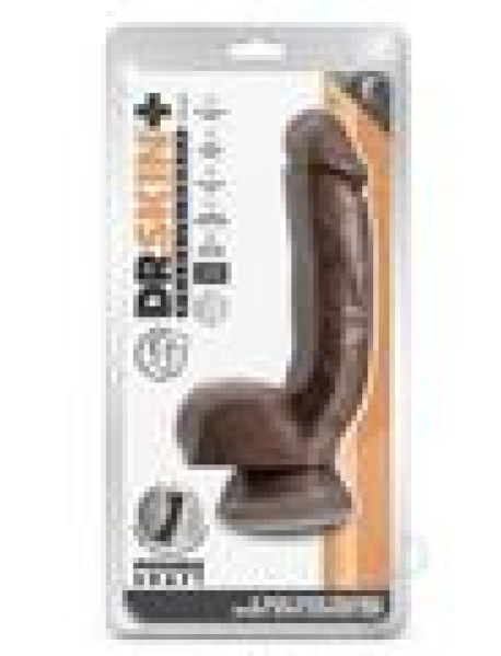 Dr Skin Plus Thick Pose W/balls 8 Choco Dr Skin Plus Thick Pose W/balls 8 Choco