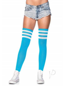 Athlete Thigh Hi 3 Stripe Os Blue