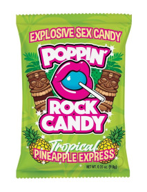 Popping Rock Candy Pineapple Exp 25/pk