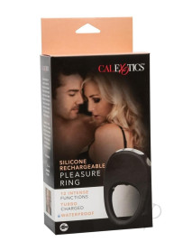 Silicone Rechargeable Pleasure Ring Blk