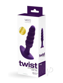 Twist Recharge Anal Plug Perfect Purple