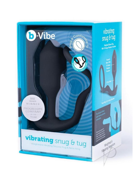 B-vibe Vibrate Snug Tug Md Black