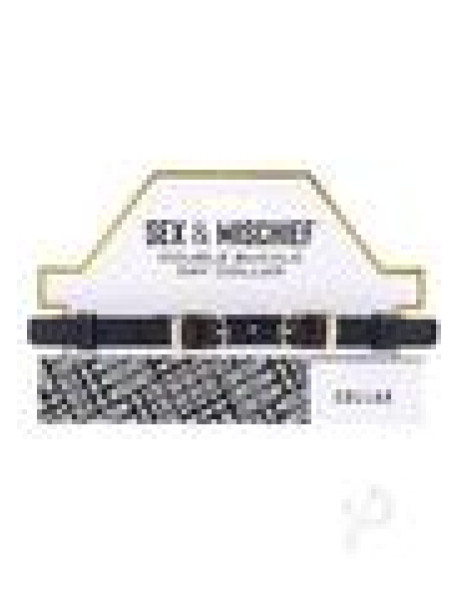 Sandm Double Buckledaycollarblk/gld(disc)