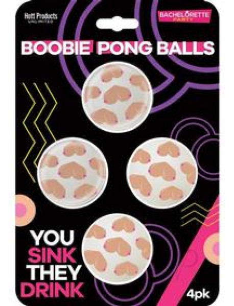 Boobie Beer Pong Balls 4pk
