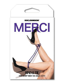 Merci Restrain Hemp Cuffs Purple(spec)