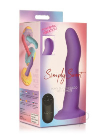 Simply Sweet Wavy Dildo W/remote Pur