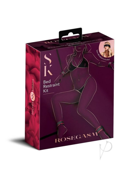 Sk Rosegasm Bed Restraint Kit Blindfold Sk Rosegasm Bed Restraint Kit Blindfold