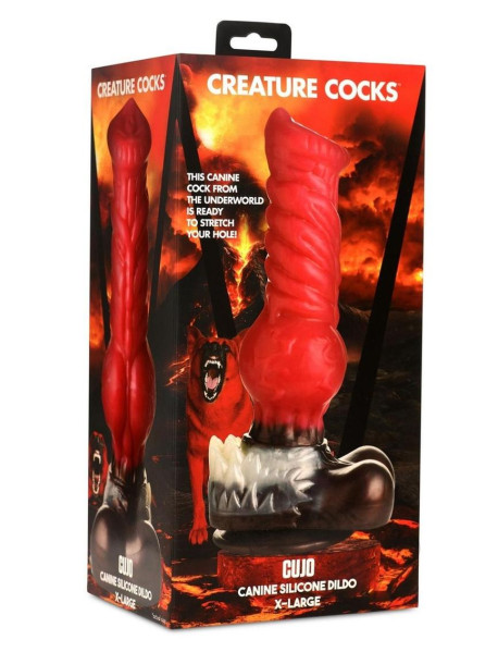 Creature Cockcujodildo Xlred/blk(disc) Creature Cockcujodildo Xlred/blk(disc)