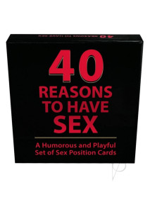 40 Reasons To Have Sex