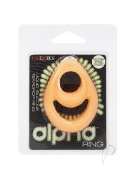 Alpha Gitd Silicone Teardrop Ring