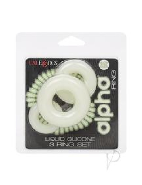 Alpha Gitd Silicone 3 Ring Set