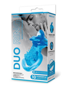 Bodywand Recharge Duo W/tickler Blu