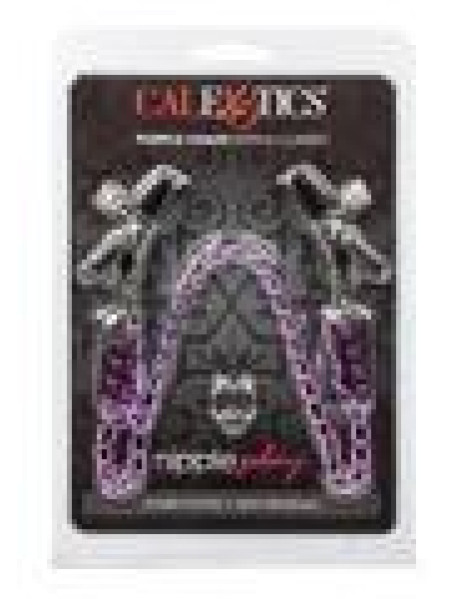Nipple Clamps - Purple Chain