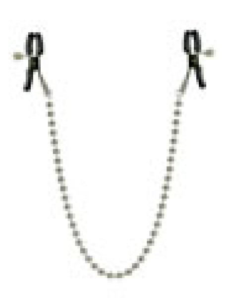 Nipple Clamps - Silver Beaded
