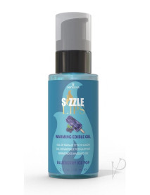 Sizzle Lips Warming Gel Blueberry 2oz