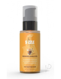 Sizzle Lips Warming Gel Butter Rum 2oz