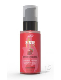 Sizzle Lips Warming Gel Strawberry 2oz