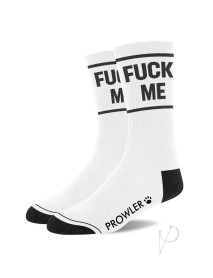 Prowler Red Fuck Me Socks White