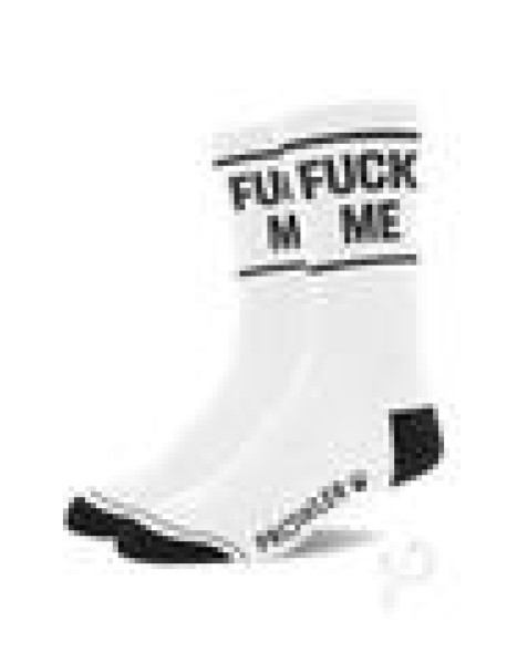 Prowler Red Fuck Me Socks White