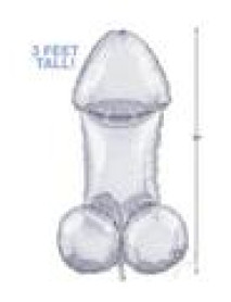 Glitterati Disco Penis 3` Mylar Balloon
