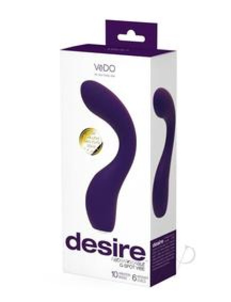 Desire Recharge Gspot Vibe Purple Desire Recharge Gspot Vibe Purple