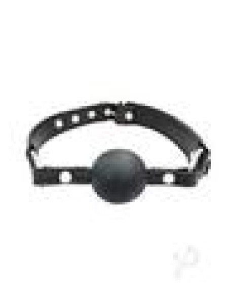 Fb Ball Gag Vegan Leather Black Fb Ball Gag Vegan Leather Black